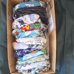 Colorful Kids Cloth Diapers Set Of 13